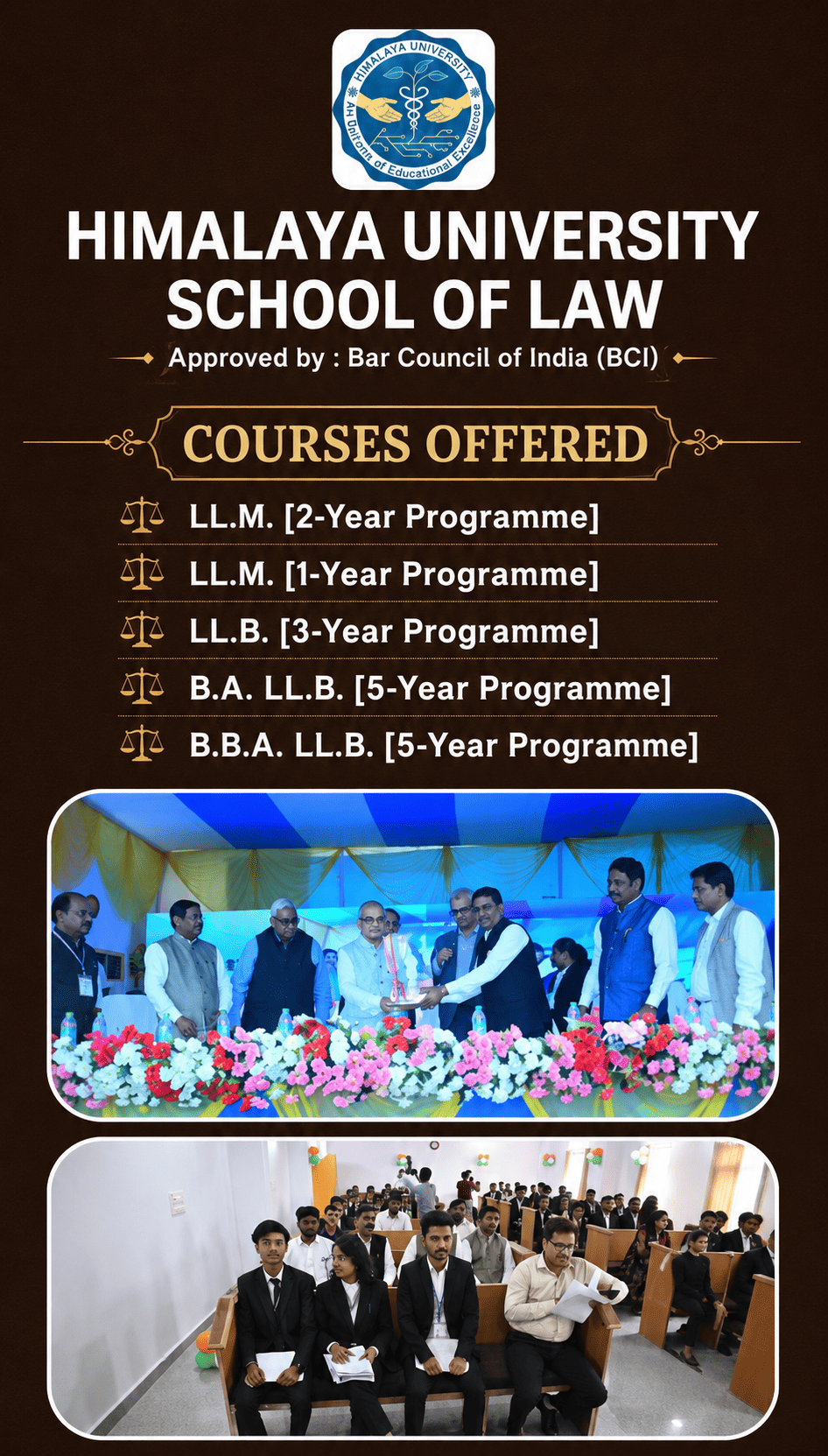 Himalaya University School of Law Mobile Banner